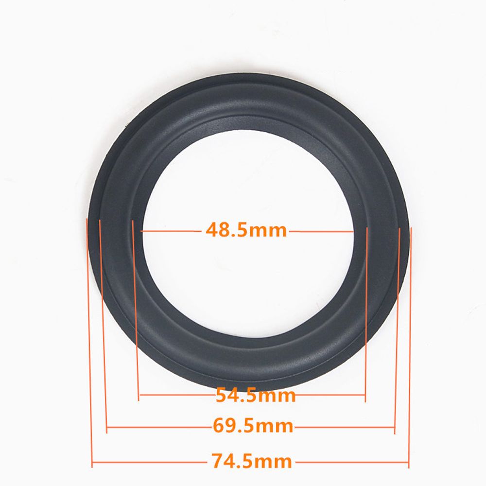 Lautsprecher Schaum Reparatur Falt kante Ring Subwoofer Lautsprecher Reparatur Zubehör DIY 4 Zoll 5 Zoll 6,5 Zoll 8 Zoll 10 12 Zoll: Black