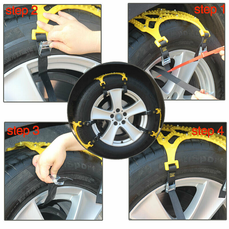 Antiskid Car Tire Chains Universal SUV Vehicles Snow Chain Belts C66