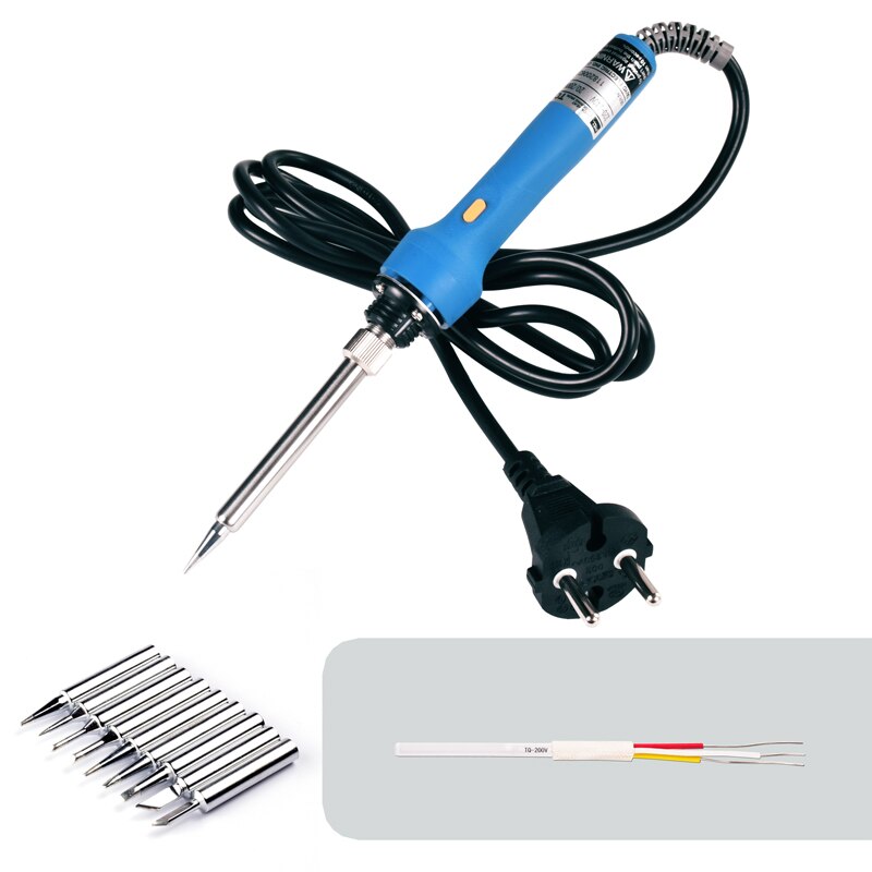 Fer à souder électrique TQ-95, outils de réparation rapide 220 entrée 240 ~ 200 V, puissance réglable 20/W, rapide et avec capuchon: 9 heads and heating