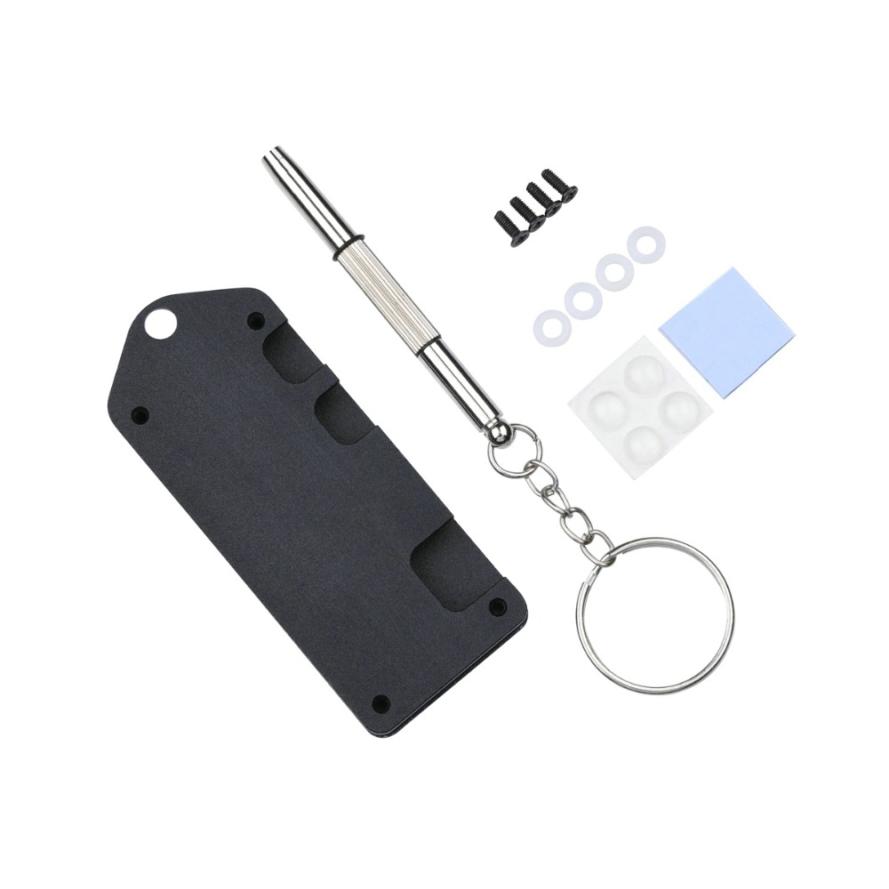 Boîtier en aluminium pour Raspberry Pi zero W coque en métal noir boîtier en argent boîtier couvercle Compatible avec RPI 0 et RPI 0 W