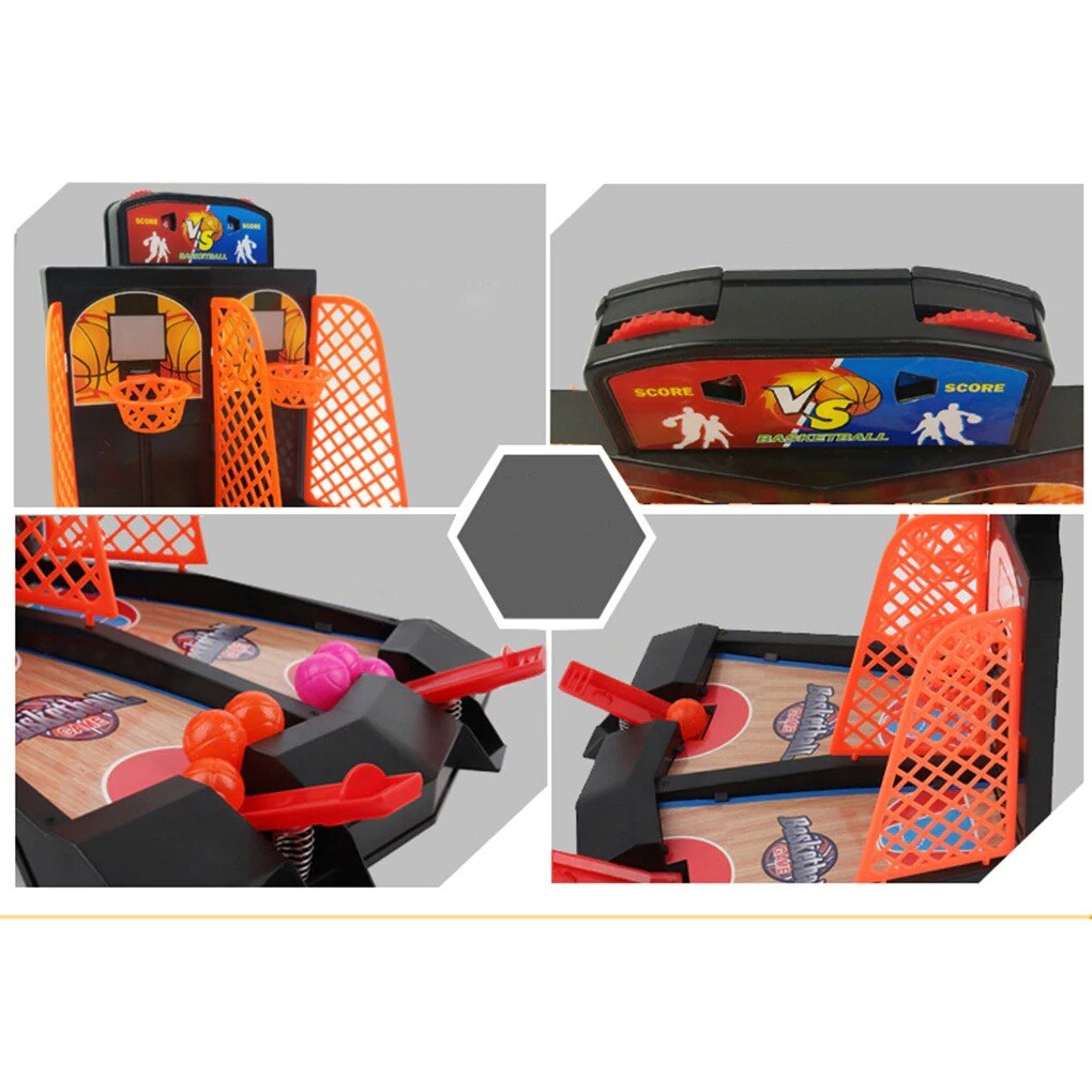 Mini panier de Basket-ball de bureau pour enfants, jeux de Table, Double jeu, jouet interactif, modèle amusant, d'anniversaire