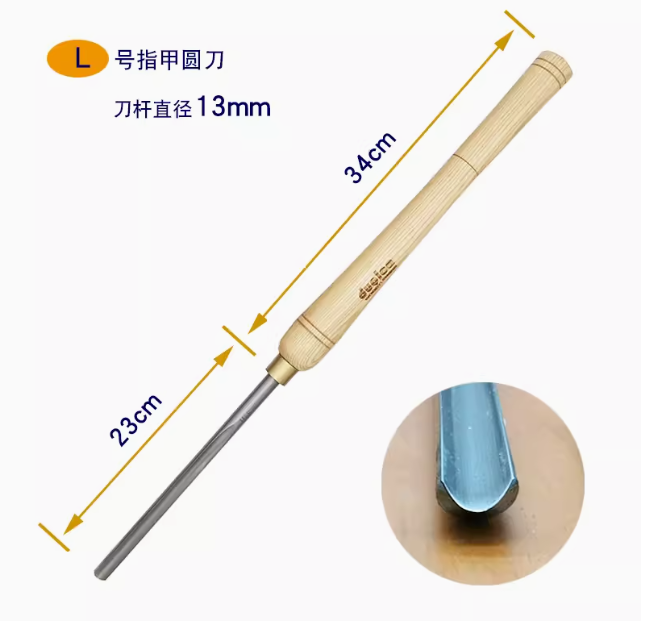A2010-serie HSS spindelguts houtdraaigereedschap, verkoop in stukken: Black