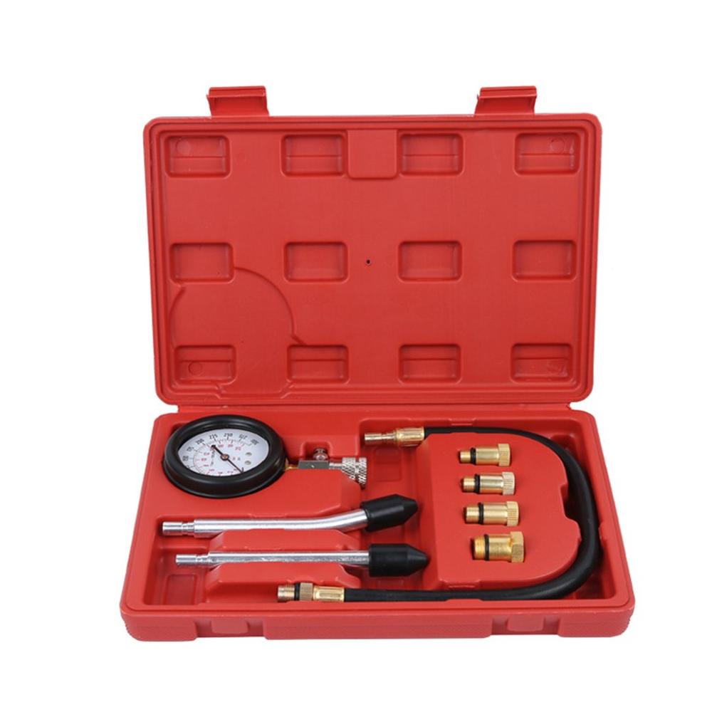 0-20bar Gasoline Engine Compression Tester Auto Petrol Gas Engine Cylinder Automobile Pressure Gauge Tester Automotive Test Kit