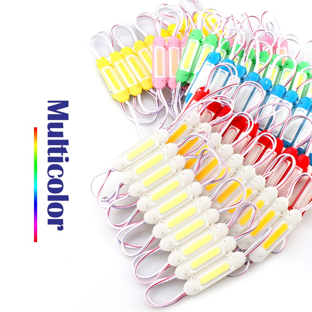 20pcs DC12V COB LED Modules 5050 RGB Advertising Modules Luminous Characters, Backlight Modules IP65 Waterproof