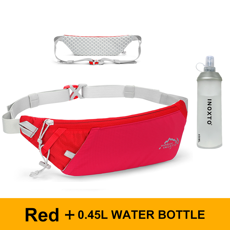 Lauftasche Hüfttasche 7,2 Zoll Sporttasche Handytasche Männer Frauen Wasserdichte Sporttasche kann Wasser halten Radfahren Handytasche Laufgürtel: Silber- Farbe