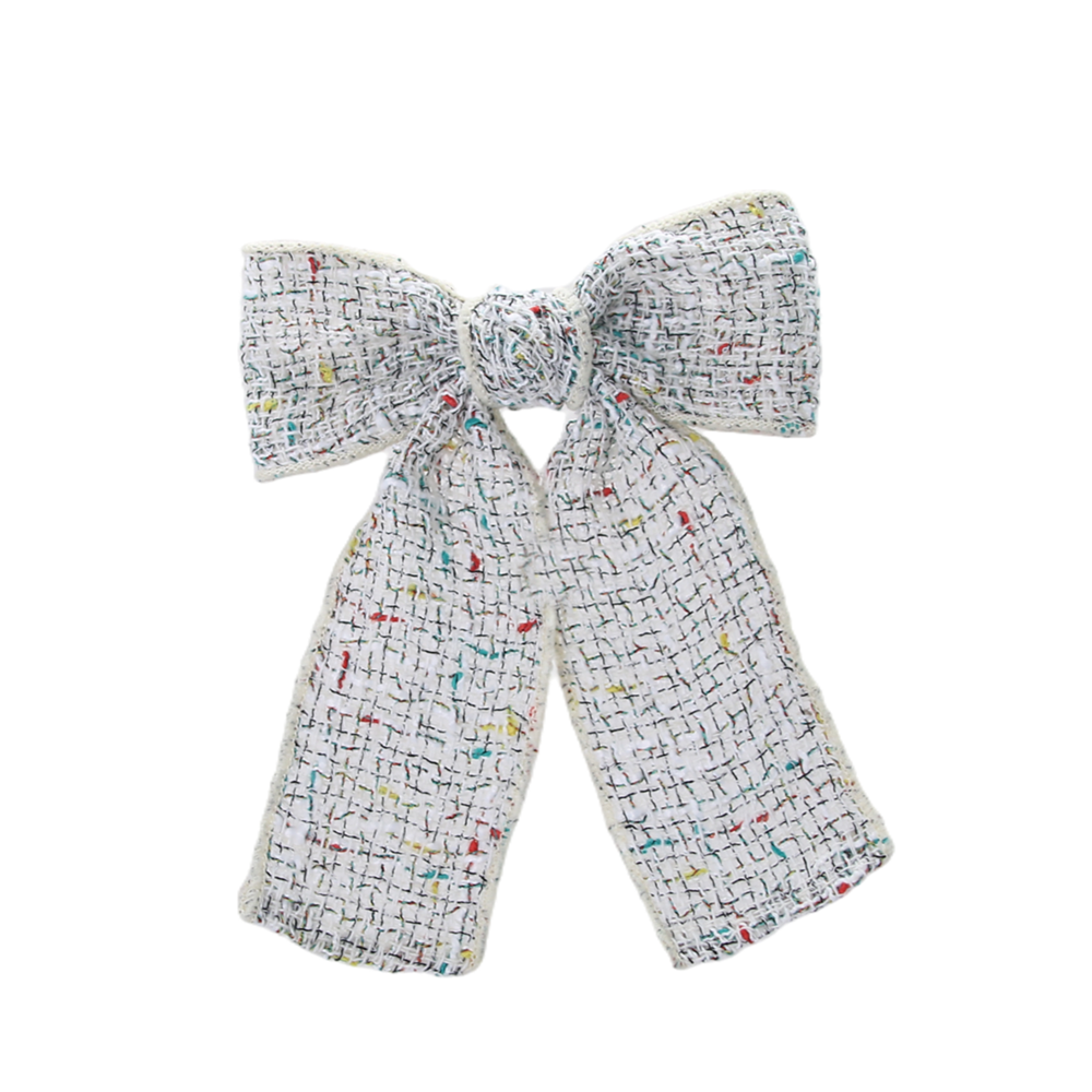 Trendy, kleine, geurige haaraccessoires met strikjes en grote clips voor meisjeshoofdbanden en haarstrikjes.: Paars