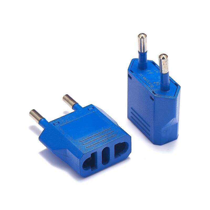 oss til eu støpsel omformer støpsel adapter fargerik 4.0mm eu reise adapter plugg elektrisk omformer strømlader stikkontakter