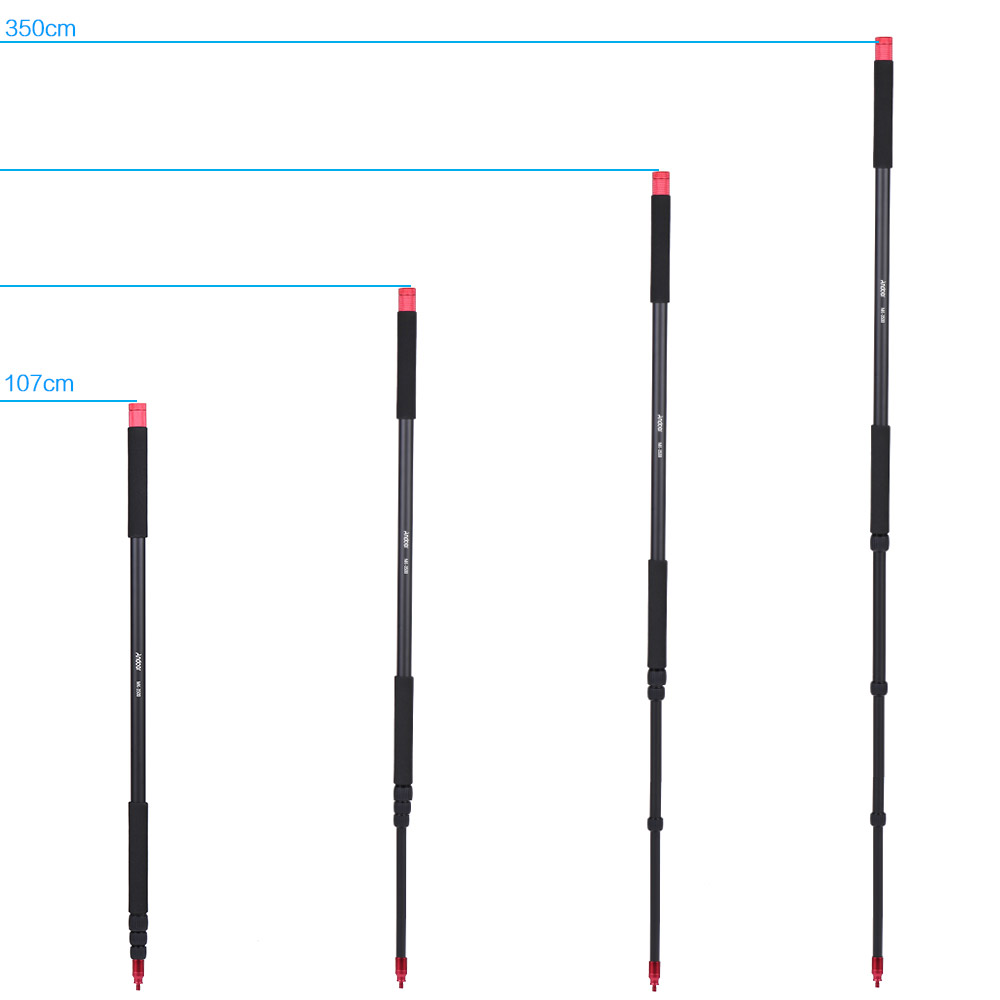 Andoer 3.5m /11.5 ft Recording Microphone Holder Microphone Boom Pole Extension nterview Filming Accessories Stereo Video