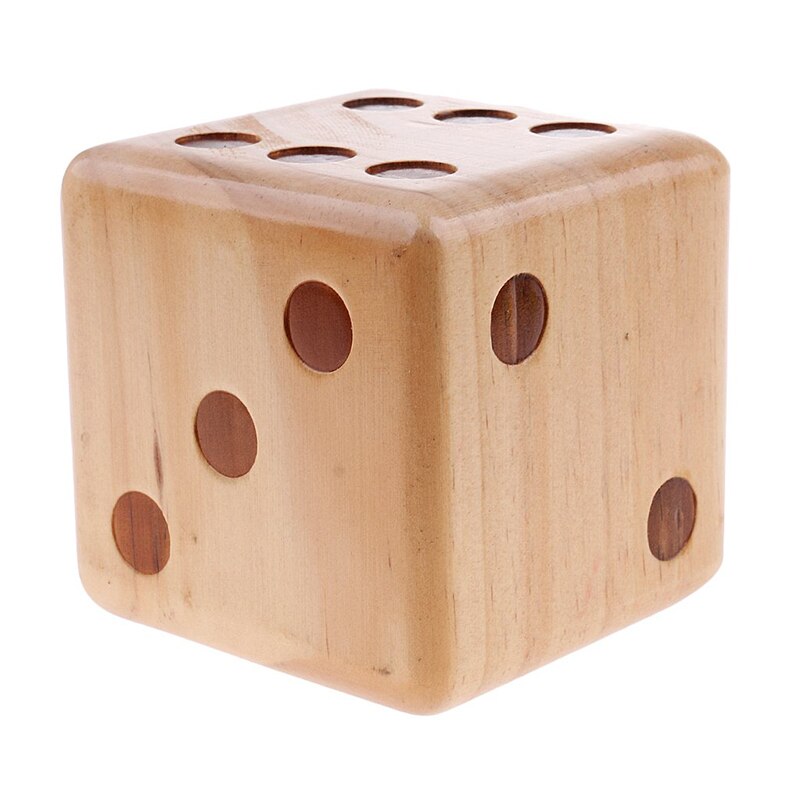 Wood Dice D6 Sided Dice 9cm Digital Point Cubes Round Corner for Kid Toys Board Games Wooden 1 Pc Safety Toys