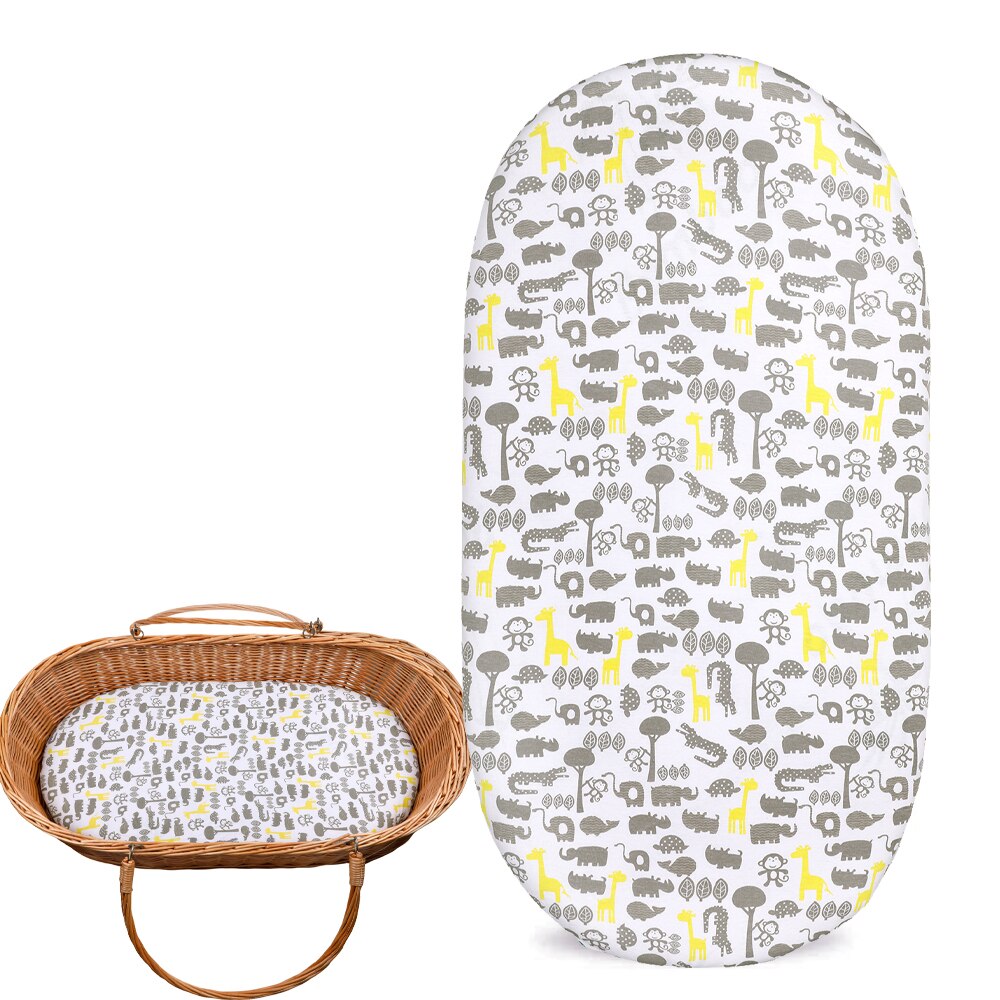 Bassinet Sheet Organic Cotton Rainbow Pad Covers Universal Fit For Bassinet Mattress Pad Hourglass For Boys &amp; Girls Pad Covers: ZLD0019-1