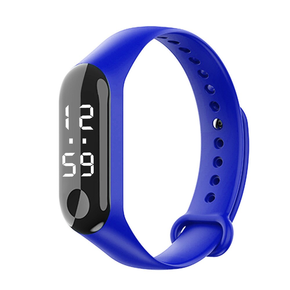 Digital Led Sports Watch Unisex Silicone Band Wrist Watches Men Women Digital Display Smart Watch: C