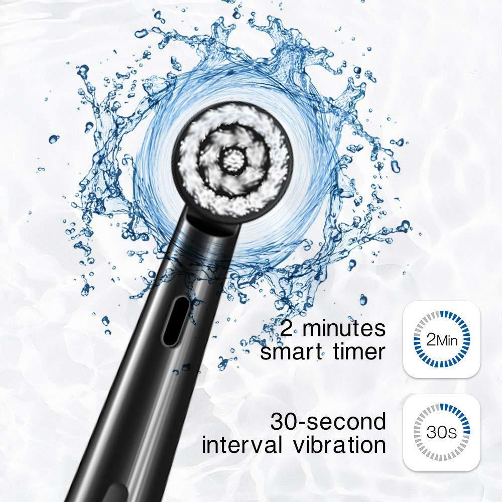 Fairywill Sonic Electric Toothbrush FW2205 USB Charge Rechargeable Replacement Heads Waterproof Smart Timer Whitening for Adult