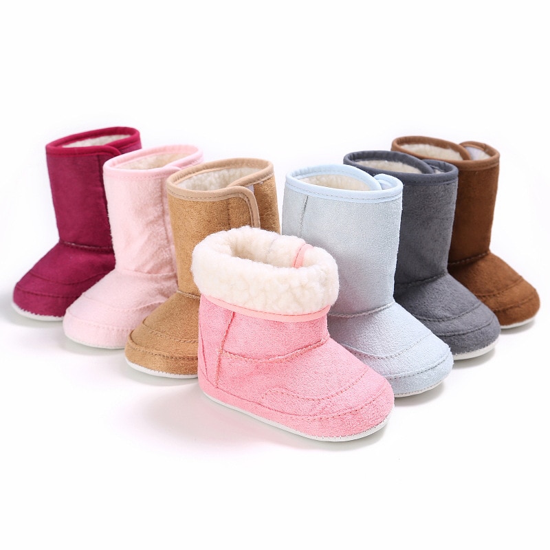 DOGEEK Neueste Baby Kleinkind Schuhe Winter 0-1 Jahre alt Mehrfarbige Schuhe Junge Mädchen Stiefel Nicht-Unterhose Unterseite warme Schnee Stiefel Baby Schuhe