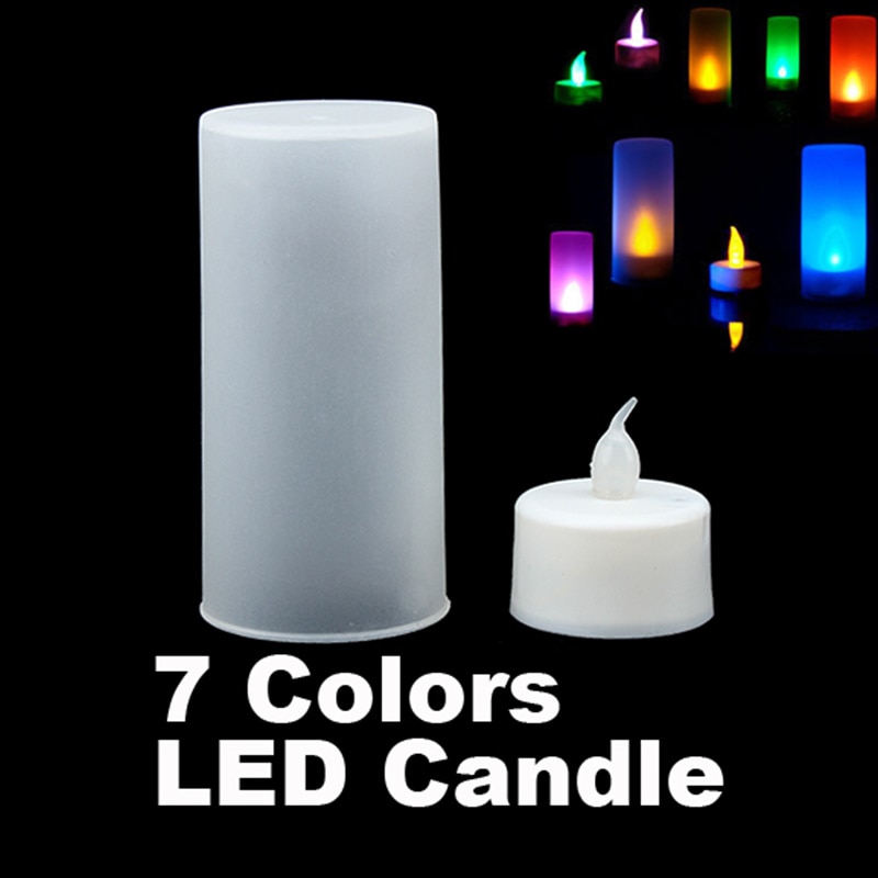 LED électronique changement de couleur scintillement bougie lumière maison fête décor 899