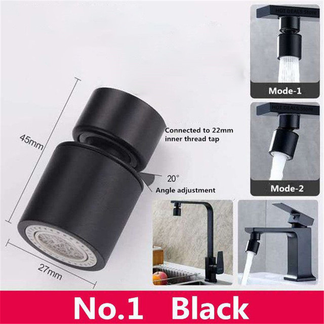 Brass Mini 360° Rotary Splashback Faucet Aerator Washbasin Faucet Nozzle 2 Mode Kitchen Sink Pressurized Faucet Aerator Bubbler: Yellow
