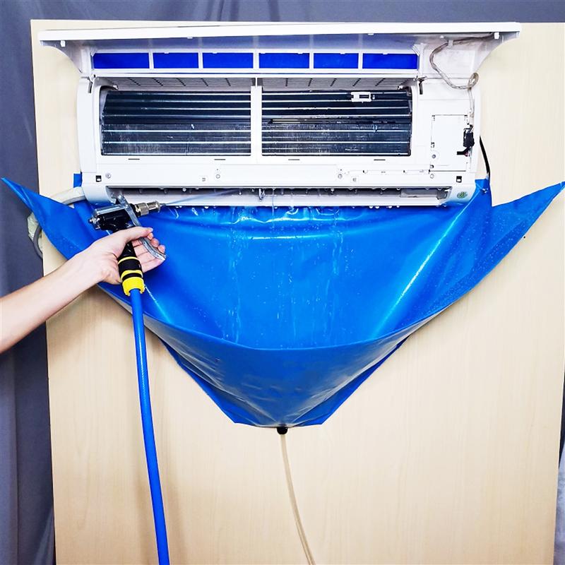 1 Set Air Conditioning Cleaner AC Wash Bag DIY Dust Washing Clean Protector Tool Air Conditioner Cleaning Cover Kit