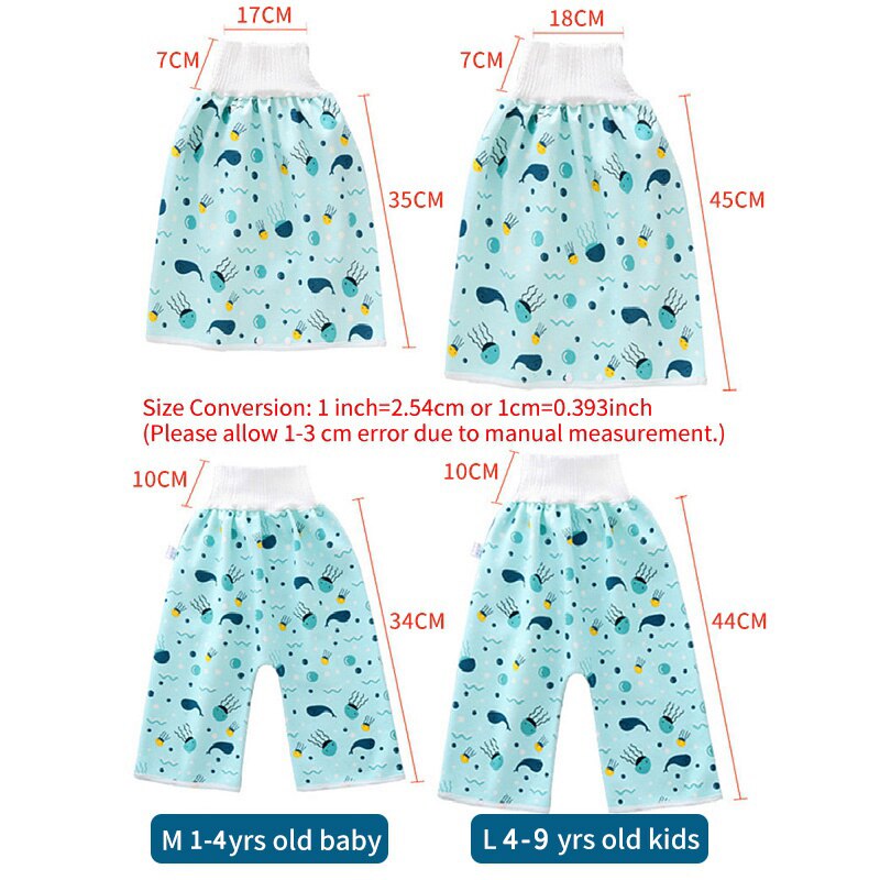 Comfy Baby Luier Rok Zuigeling Training Broek Kids Absorberende Nappy Shorts Rok Lekvrije Slapen Bed Potje Trainining