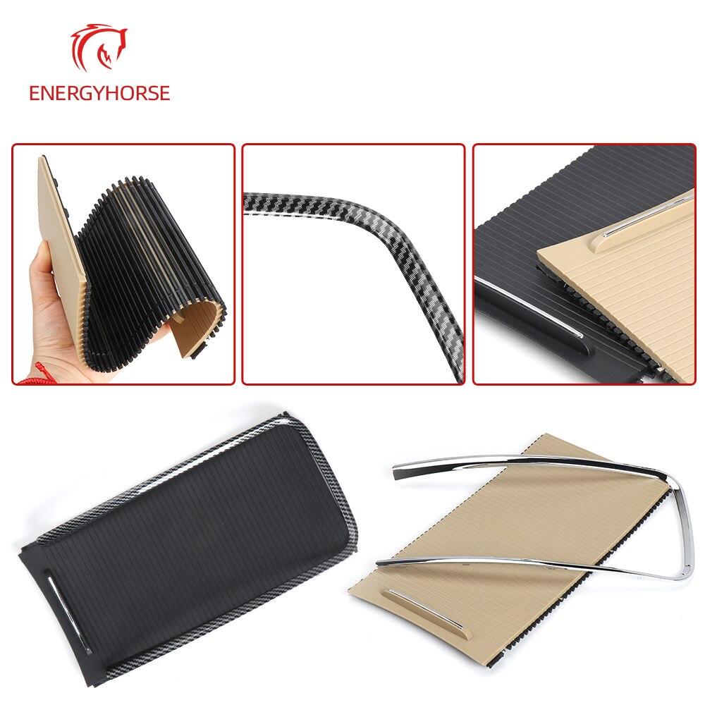 Persiana deslizante para coche Buick Lacrosse, Soporte para vasos, cubierta de persiana enrollable, caja de almacenamiento con reposabrazos, anillo embellecedor Chapado en tira,