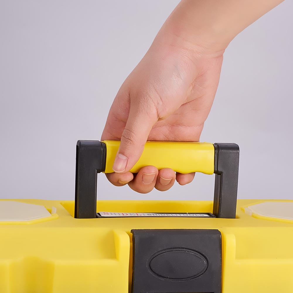 14INCH PLASTIC DIY STORAGE TOOL BOX CHEST HANDLE TRAY & COMPARTMENT TOOLBOX CASE 1pcs