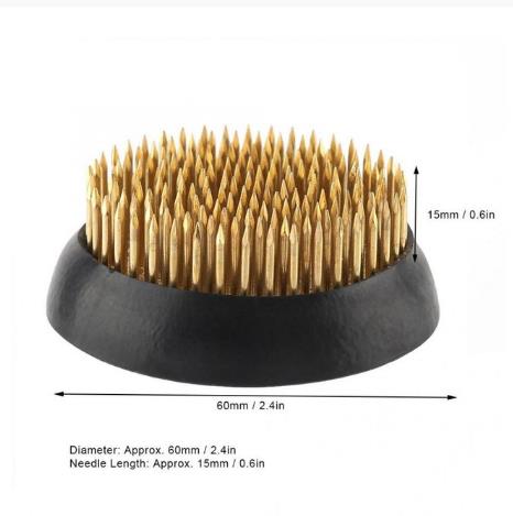 Japanese Ikebana Kenzan Flower Frog for Flower Arrangements Brass Floral Arranging Pin Needle Holder DIY Flower Art Fixed Tools: 6cm