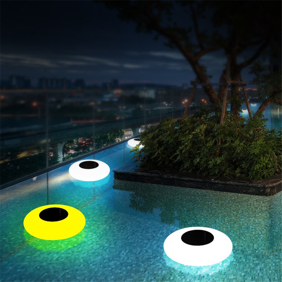 Thrisdar drijvende zwembadlamp op zonne-energie,  ip68 waterdichte onderwaterlampen op zonne-energie voor vijvers met afstandsbediening, nachtlampje voor zwembad, spa en fontein