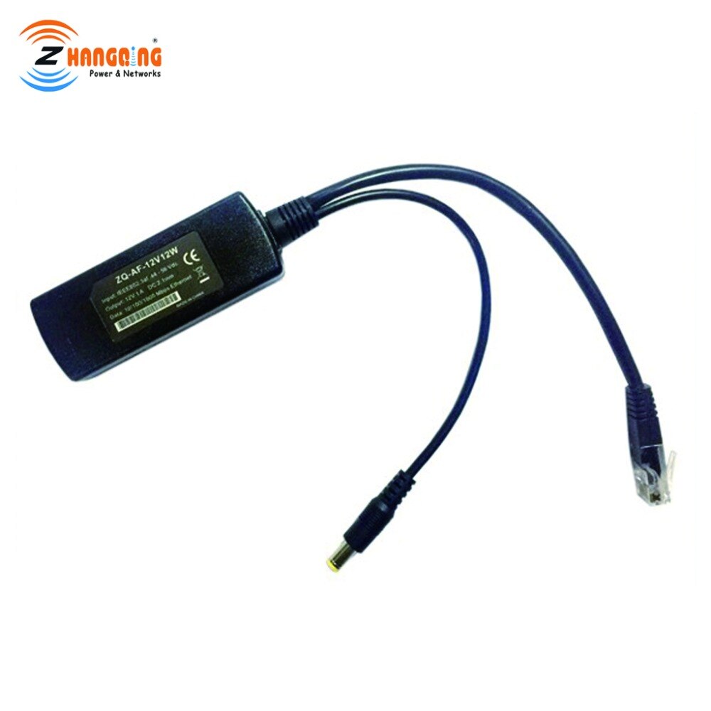 12 V 1A PoE Splitter Gigabit PoE 12 V 12 W 802.3AF Standaard voor 12 V Niet-PoE Functie networking apparaten & Camera