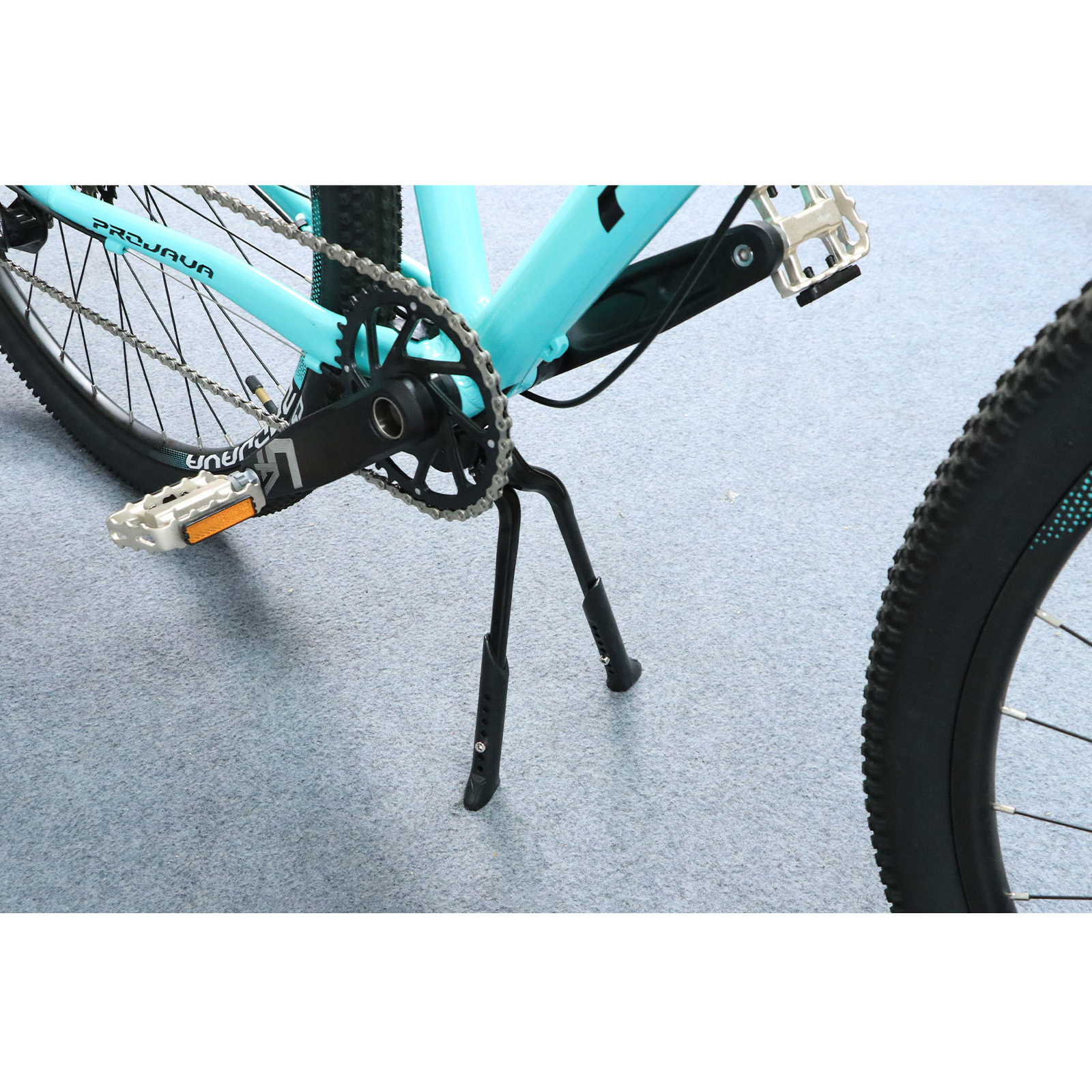 Easydo support de vélo béquille latérale en alliage d'aluminium vélo universel pour 26-29 pouces vtt vélo de route pied en caoutchouc réglable en hauteur  18