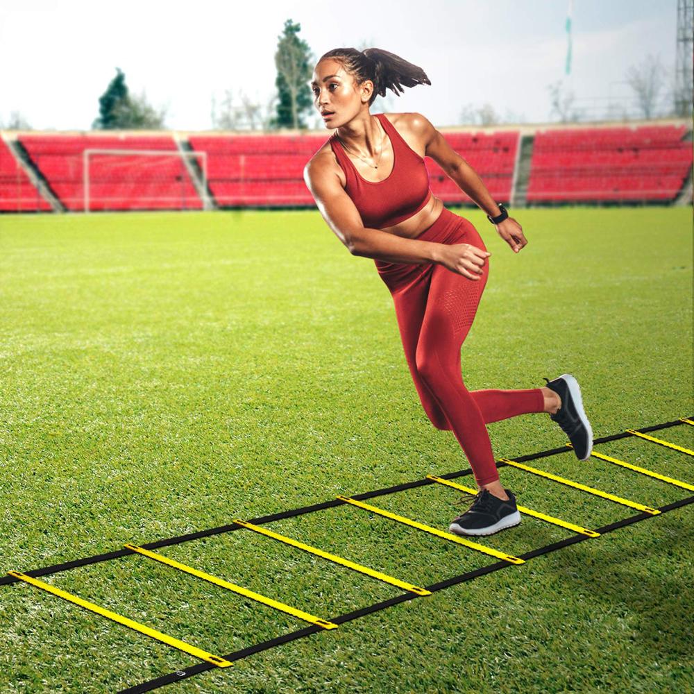 Fitness Equipment Agility Ladder with Carry Bag Footwork Ladder Multi Choices Rung and Combo Football Training Outdoor