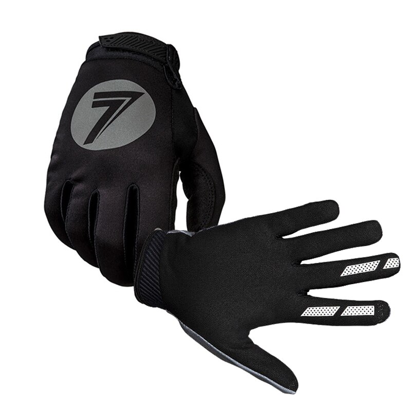 6 kleuren race handschoenen mx zomer motorhandschoenen dunne sectie fietsen buitensporten fietshandschoenen moto heren dames kinderen: Zwart 1 / M
