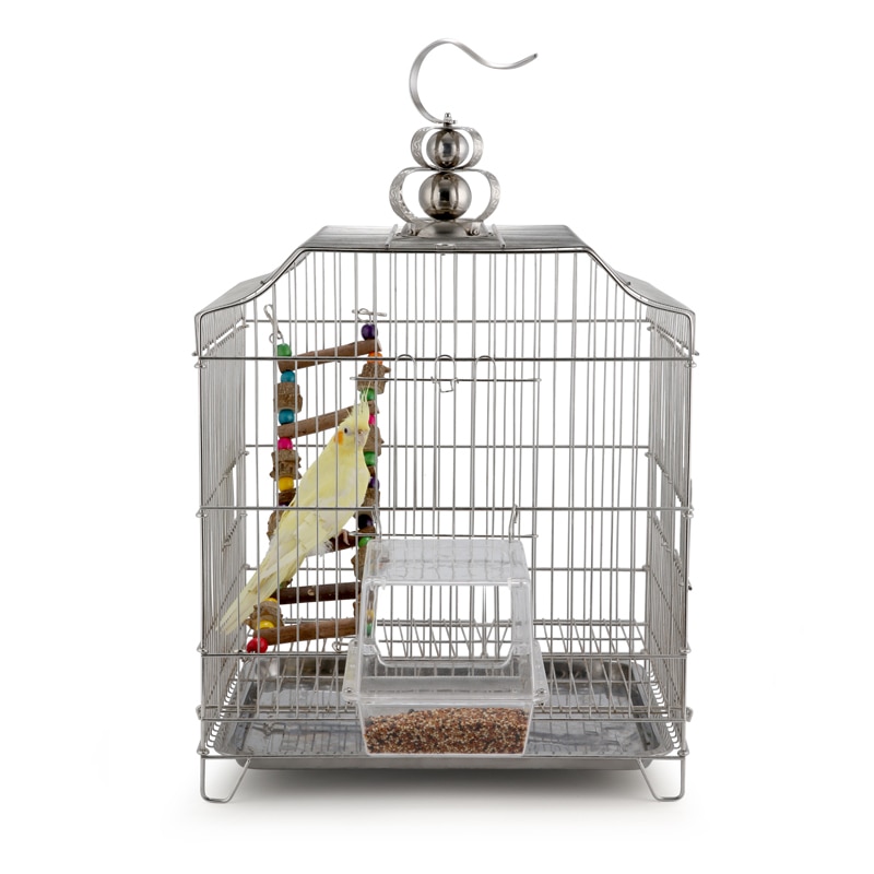1PC Seed Bird Spill-Proof Feeder No Mess Parrot Toys Cockatiel Finch Tidy Corral Spill-Proof Box Bird Feeding