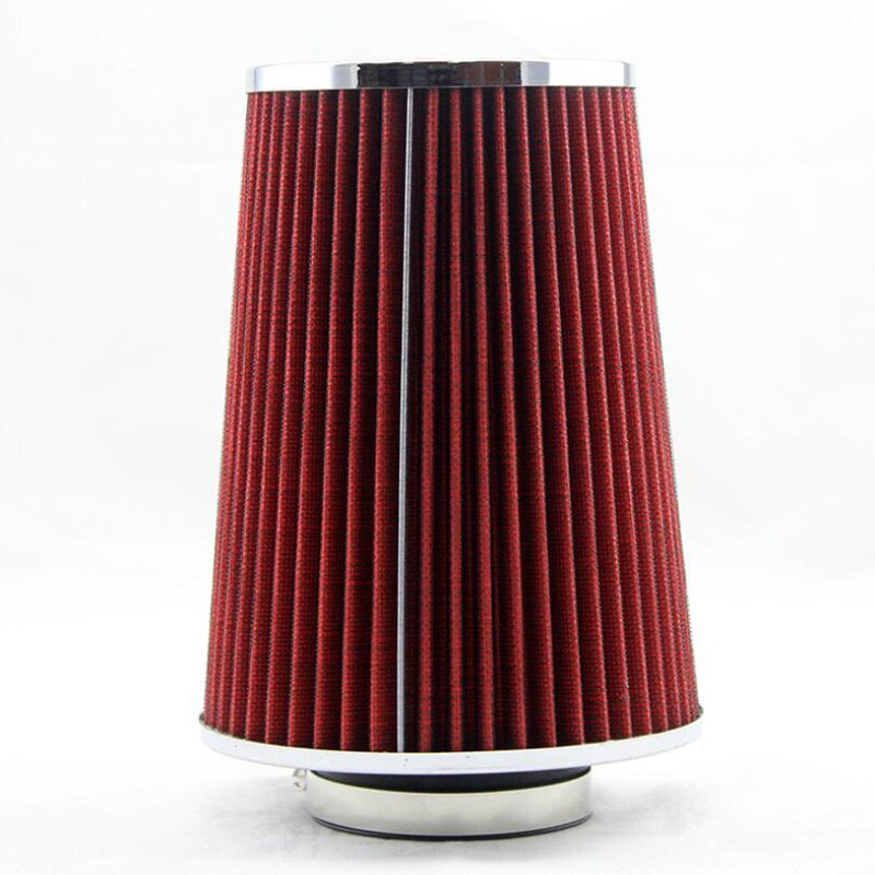 Car intake filter with inner diameter of 76MM, red crank air filter with pedal, car universal kit