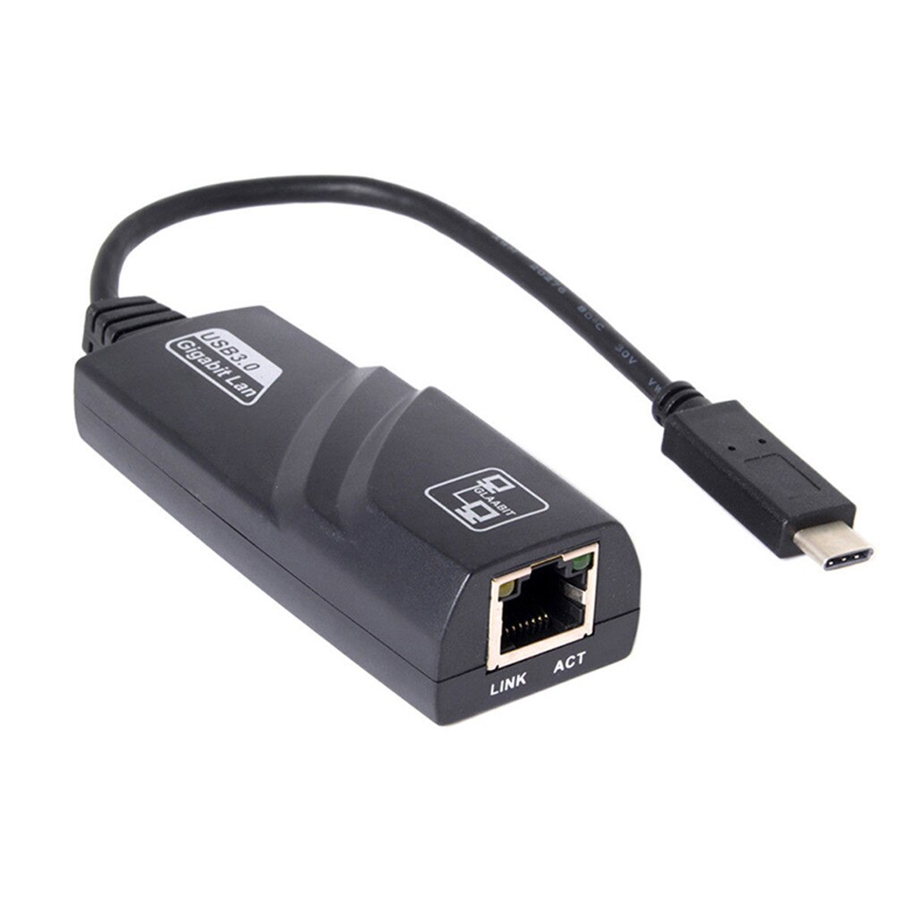 Usb c  til 1 gbps ethernet adapter Lyn 3/ type-c til  rj45 gigabit ethernet lan nettverksadapter kompatibel til reiser  #77
