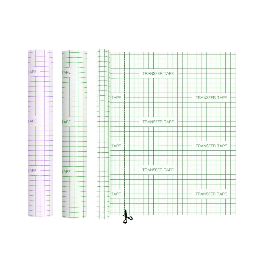 Premium Vinyl Transfer Tape, Clear Transfer Paper For Adhesive Vinyl, Standard and Strong Adhesion for Cricut & Silhouette