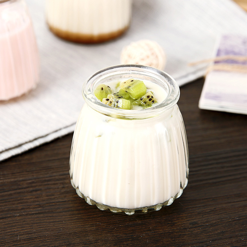 1 stuk 100-200ml geraspte pudding fles yoghurt beker mousse beker glazen fles zelfgemaakte melk yoghurt fles hoog borosilicaat