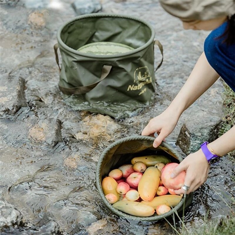 Naturehike Outdoor Camping Travel Picnic secchio tondo pieghevole di grande capacità bacino pieghevole impermeabile portatile leggero
