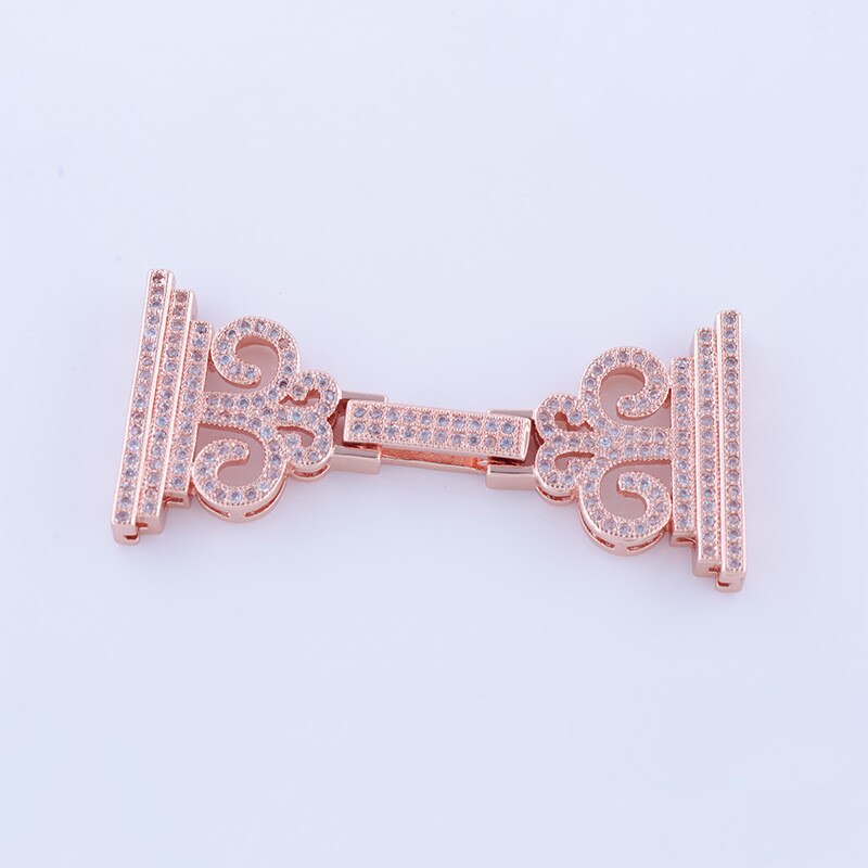 47*22mm Melhor Qualidade CZ Micro Pave Jóias Fecho Acessórios de Ouro/Rosa de Ouro/Rhodium Borboleta conector DIY Moda Jóias