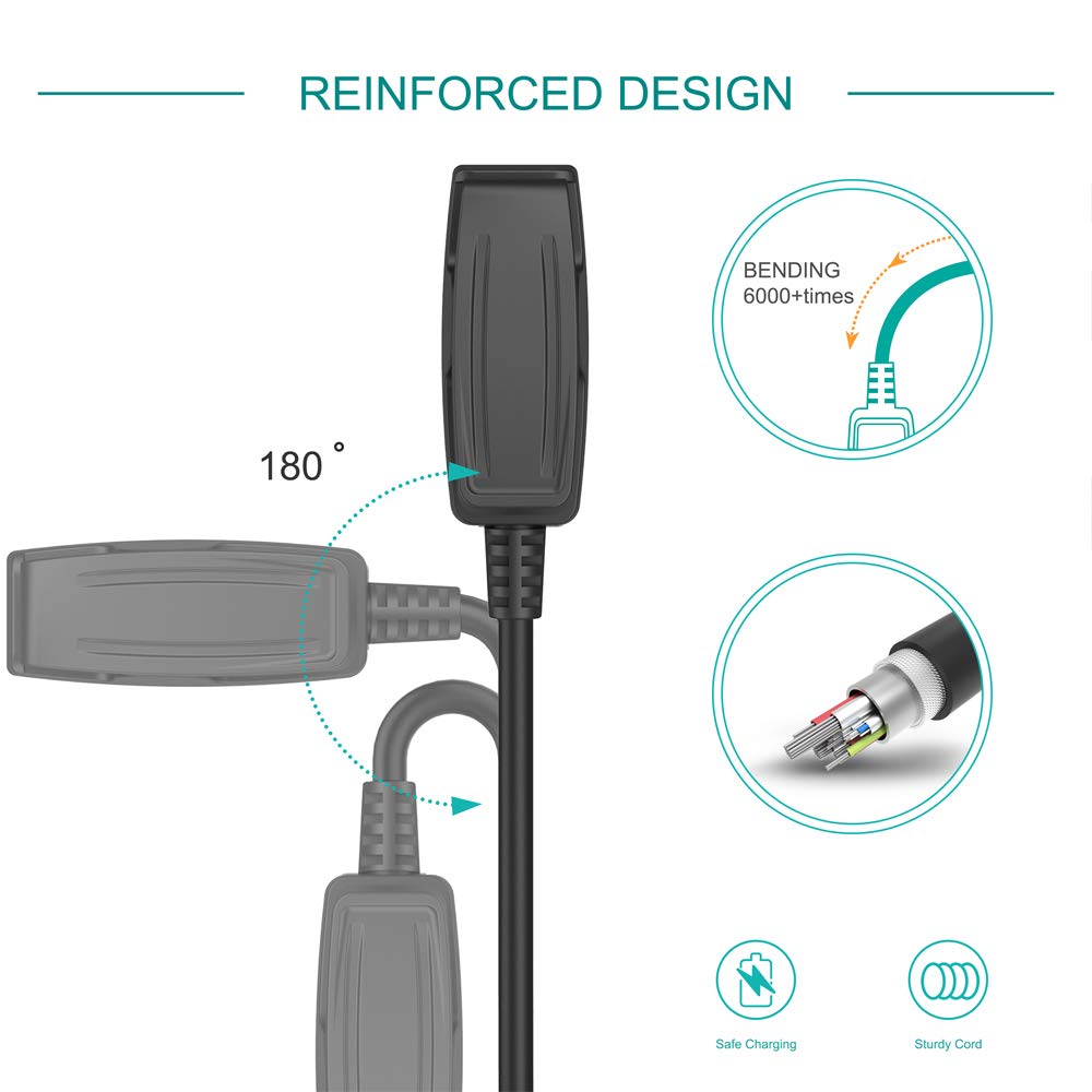 Ladekabel dataklemme holder oplader 5v til garmin forerunner 235 630 230 735xt 35/30 ur til vivomove hr/approach  s20