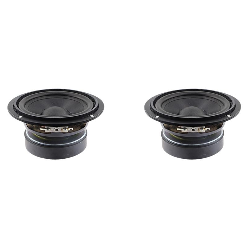 Btlife -2x universal 4.5 tommer rund højttaler stereolydsystem 25w premium lydtilbehør lyd mellemtonehøjttaler: Default Title