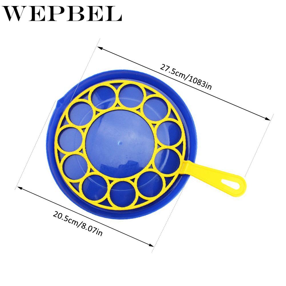 WEPBEL Bubble Machine Blowing Bubble Tool Soap Bubble Maker Blower Set Big Bubble Dish Outdoor Funny Toys for Children Kids