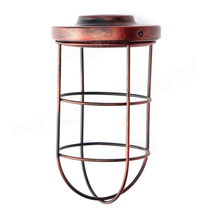 Bulb Cage Guard Iron Vintage Ceiling Shade For Home Light Fitting Cafe Lamp Decoration Lampshade Protect Cafe Home