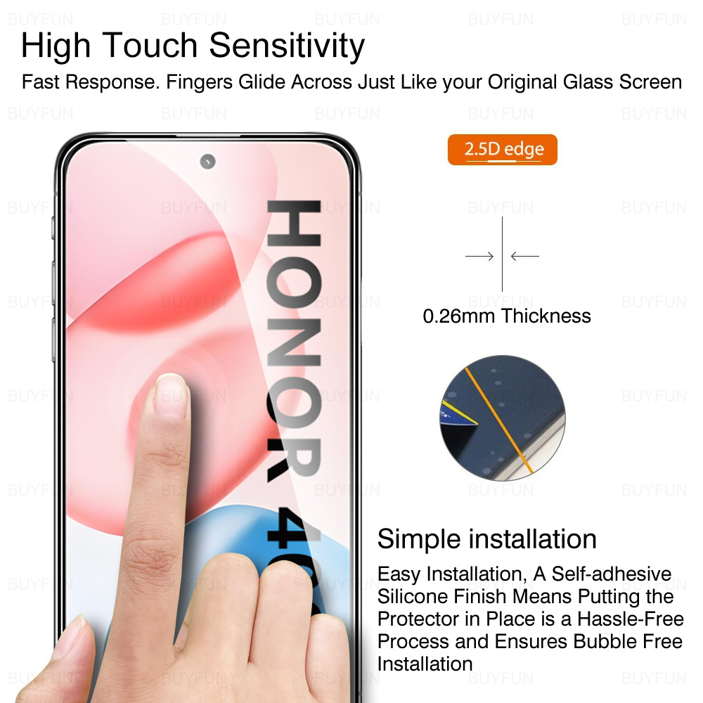 4 st skärmskydd för honor 400 honor 400 lite 5g härdat glas skyddsfilm för honor 400 lite honor 400 lite dny -nx9 6.5 "