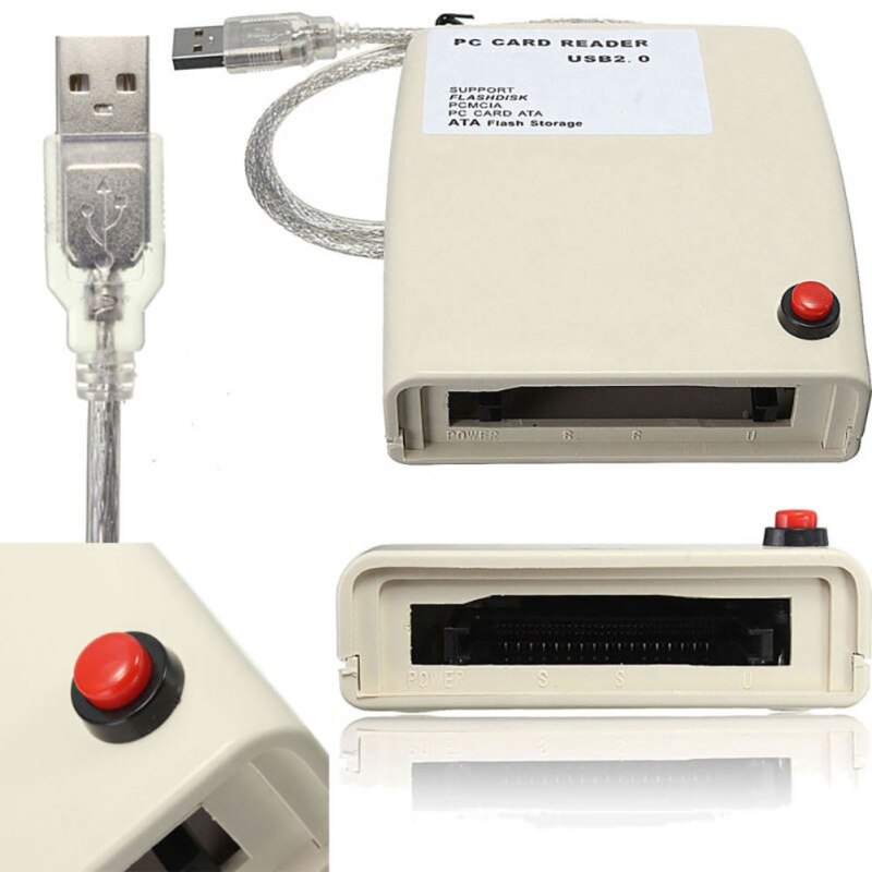 Adaptateur de lecteur de carte mémoire Flash USB 2.0 à 68 broches ATA PCMCIA, convertisseur pour Windows