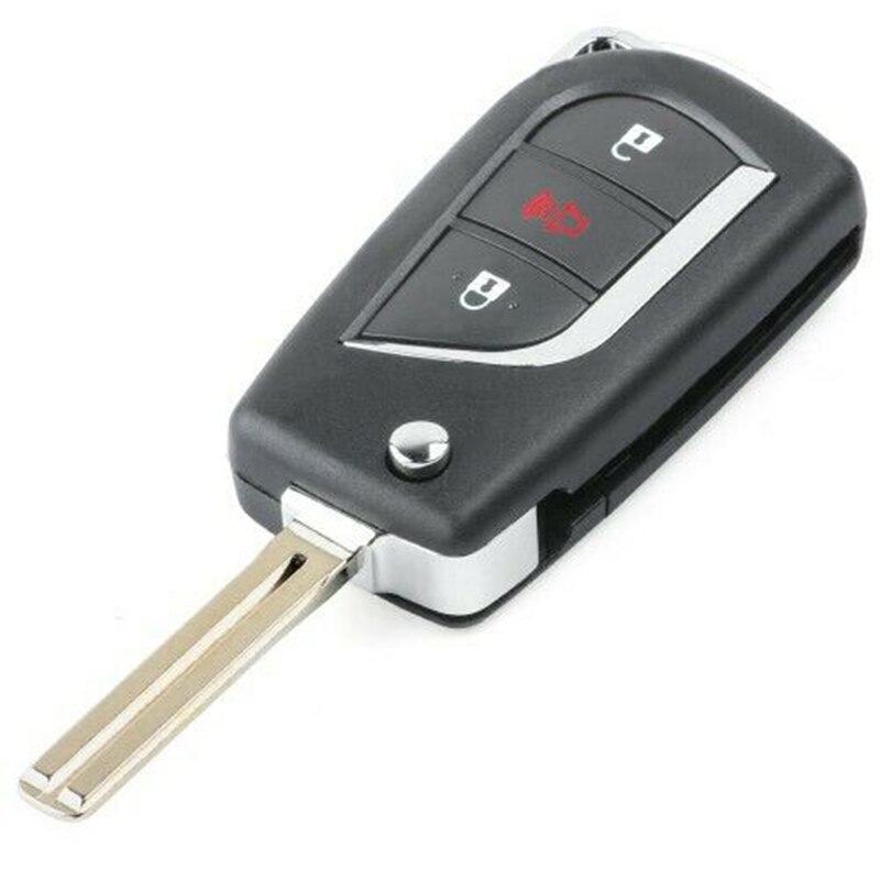 KEYECU Upgraded Flip Remote Control Key With 3 Button & 312MHz & 4D68 Chip - FOB for Lexus LX470 GX470 RX300 FCC ID: HYQ1512V