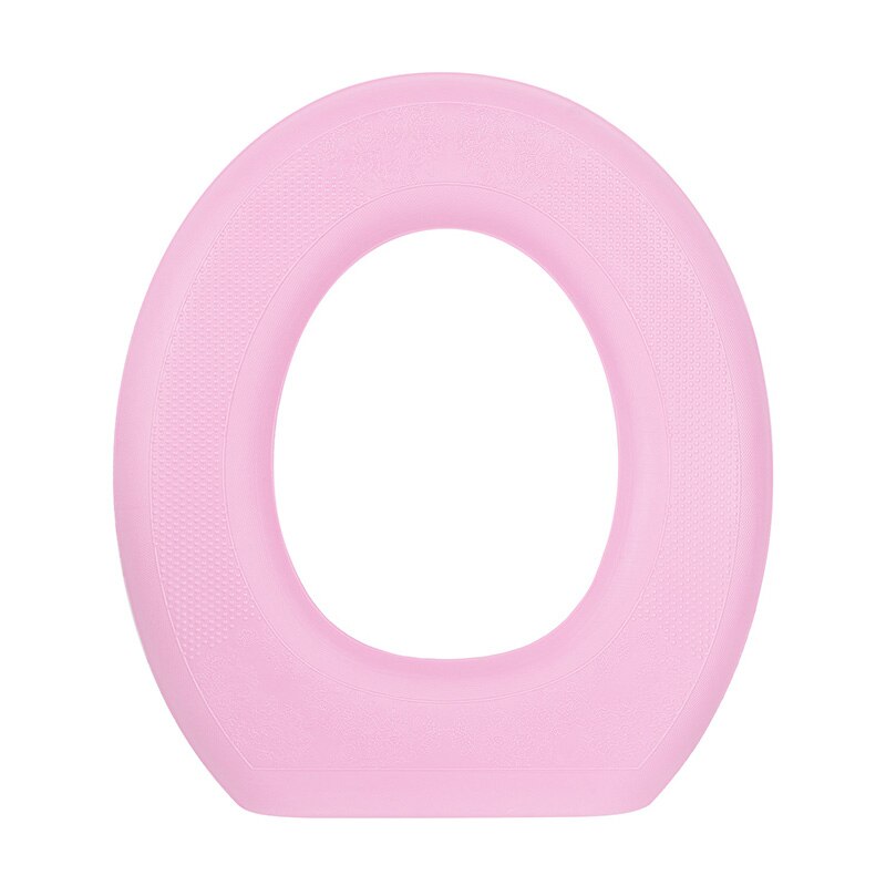 Zachte Eva Wc Cover Seat Waterpoof Badkamer Deksel Cover Kussen Herbruikbare Universele Toilet Kussen Closestool Wc Mat Set: pink