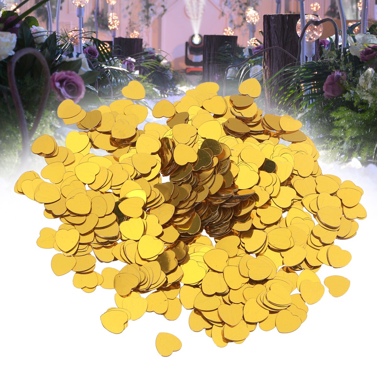 30g Table Confetti Heart Shaped Party Confetti for Birthday Wedding Christmas Decoration (Red)