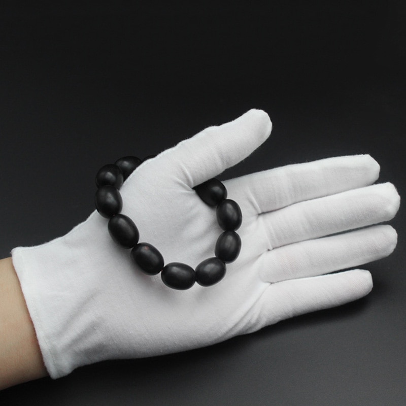 12 pares de guantes de algodón blanco suave y transpirable, accesorios de vestir, guantes de trabajo, ofertas especiales.