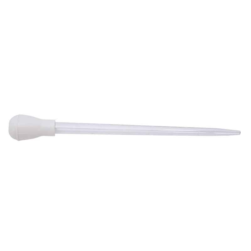 Aquário bomba de limpeza 30ml tubo de abastecimento ferramenta limpa pipeta tanque de peixes bomba de sifão água changer aquário pipeta churrasco: WHITE