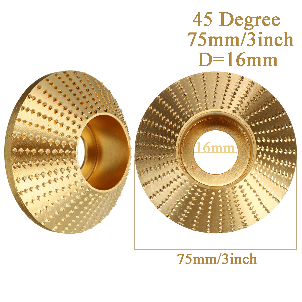 Tungsten Carbide Wood Grinding Wheel Discs Angle Grinder Sanding Discs Metal Plastic Wood Abrasive Tool