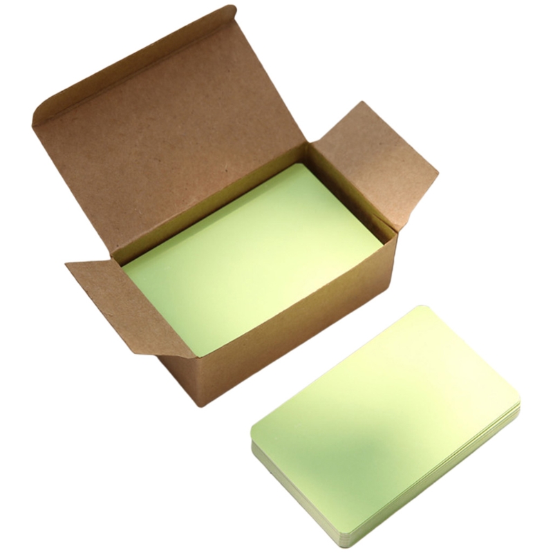 100 Sheets/Box Paper Message Card Blank Handwritten Memo Notecards Greeting Blessing Wedding Party Thank You Postcard: GN