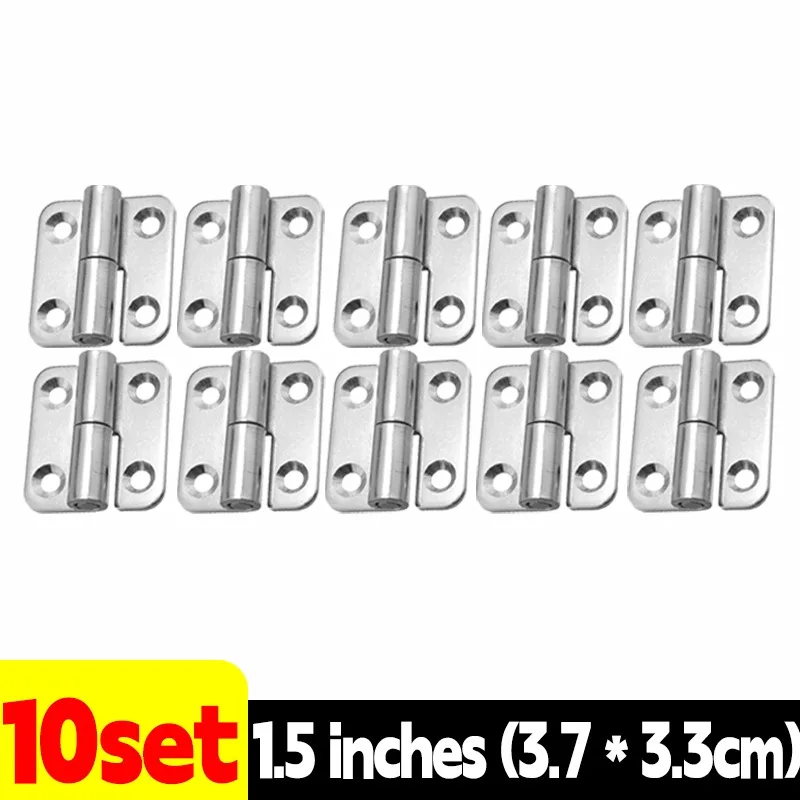 1-10Pcs Detachable Hinge Slip Joint Flag Lift Off Stainless Steel Removable Swing Hinge for Home Cabinets Wardrobes and Doors: Black/Gold